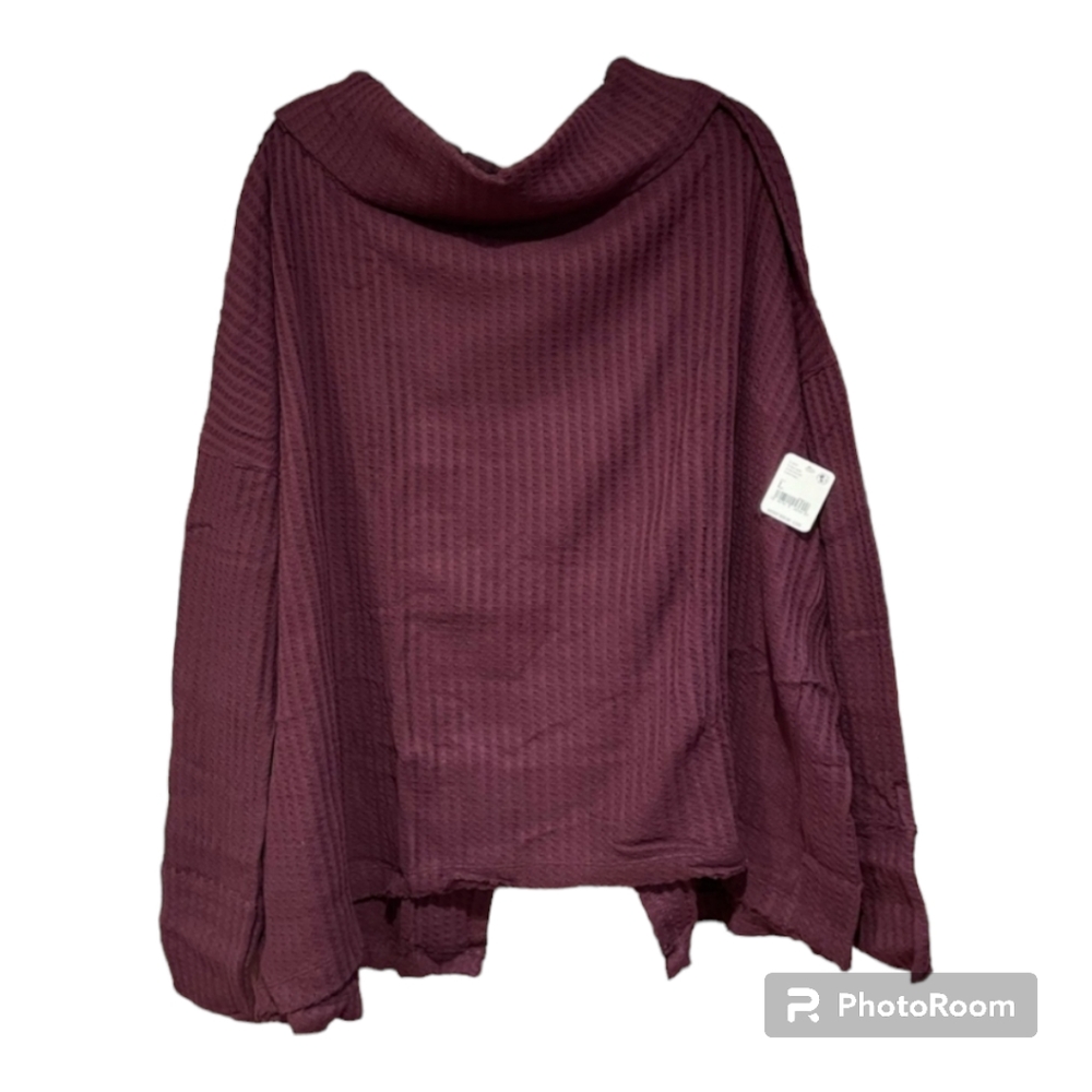 Free people Date night juicy long sleeve thermal top red - Picture 2 of 5